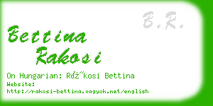 bettina rakosi business card